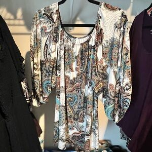 Paisley Print Women's Top